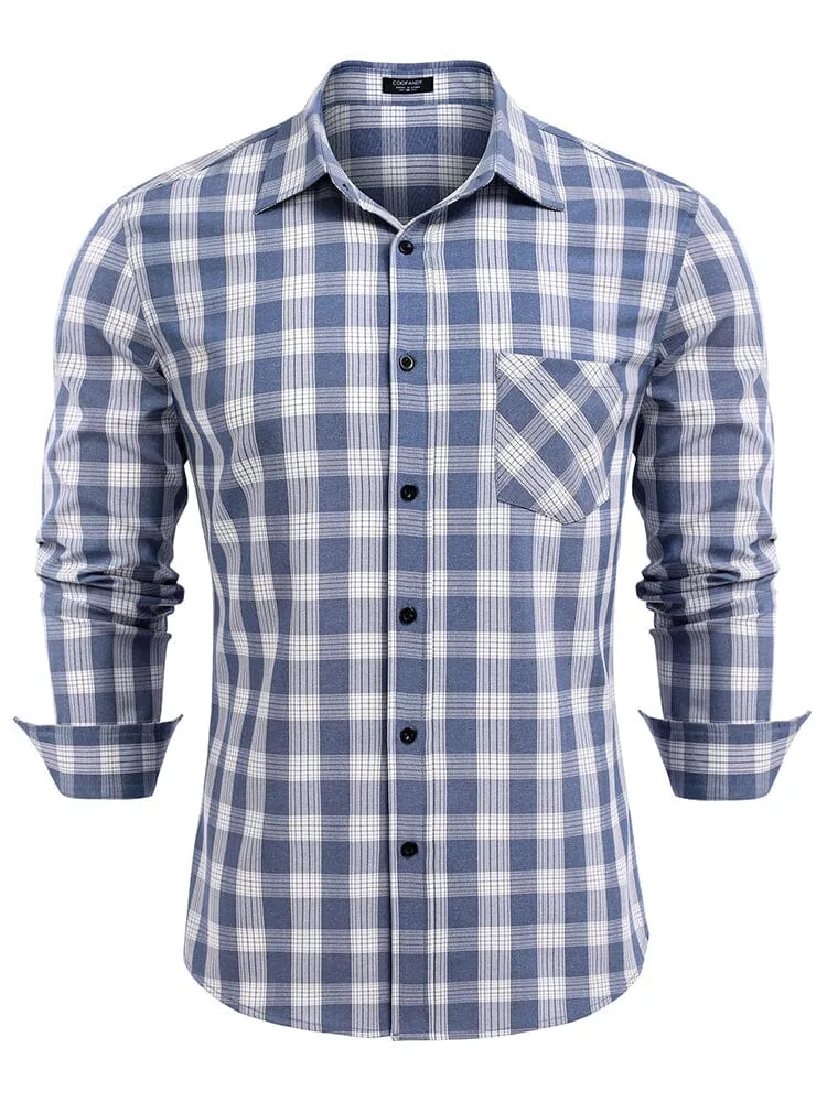 Classic Long Sleeve Plaid Shirts (US Only)