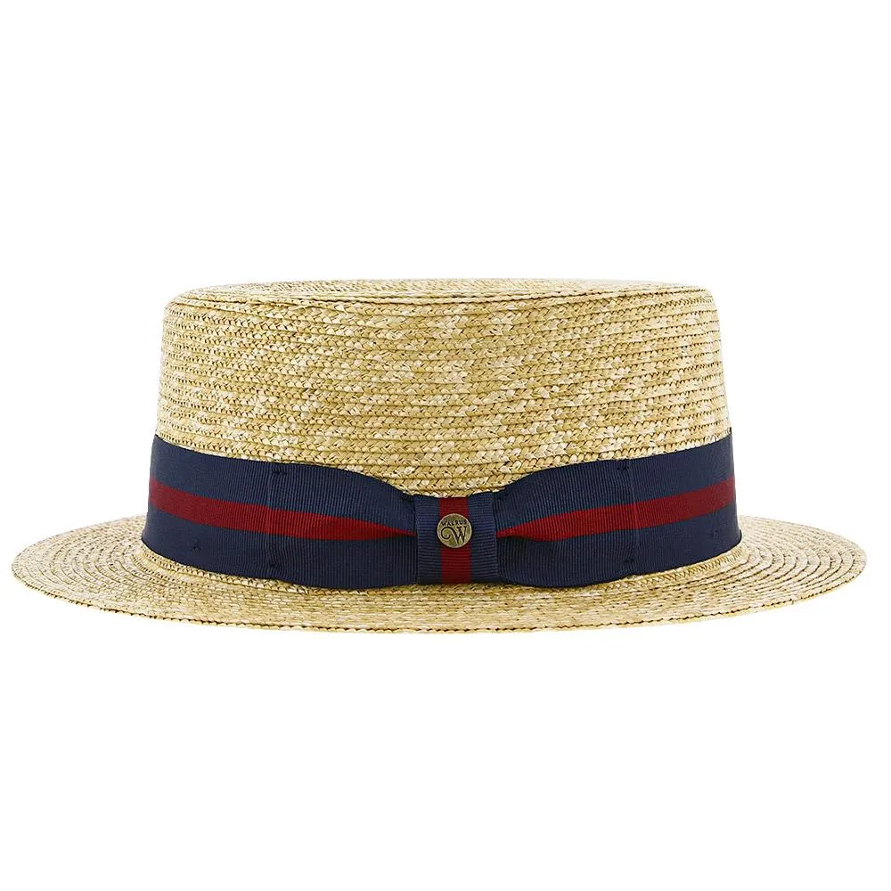 Classic - Walrus Hats Natural Straw Boater Hat - H7005