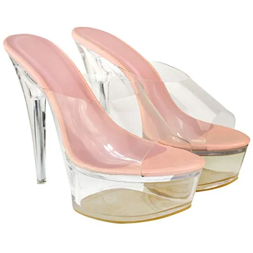 Classy Clear High Heel Stiletto Perspex Pumps Court Shoes