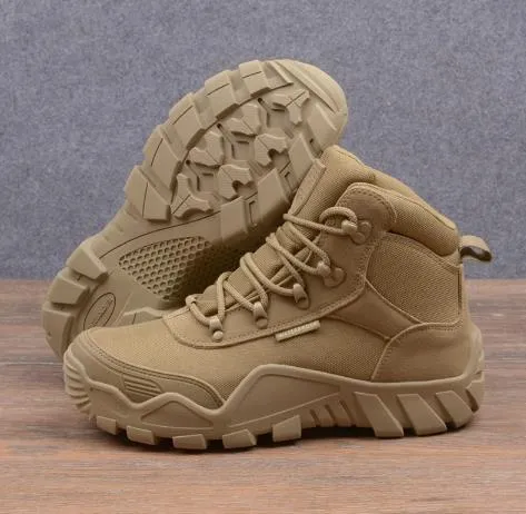 CLEARANCE SALES FREE SOLDIER OUTDOOR TACTICAL MILITARY HIKING SHOES BOOTS Eur 40-43 Sand