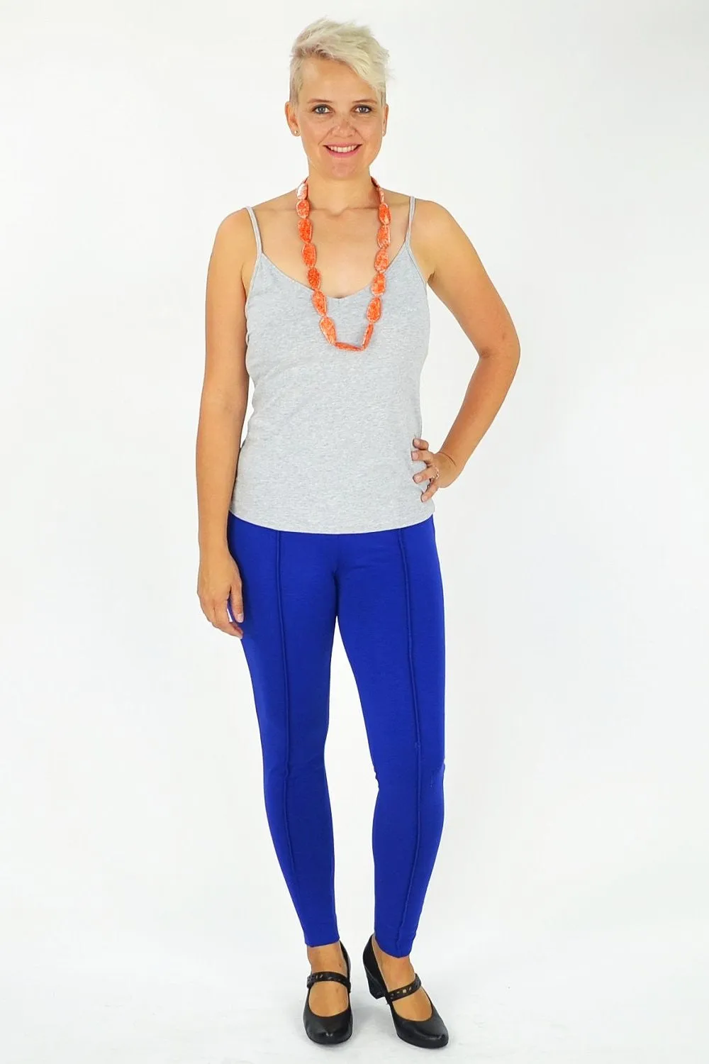 Cobalt Blue Line Leggings