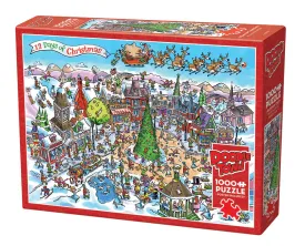 Cobble Hill Puzzles: DoodleTown: 12 Days of Christmas