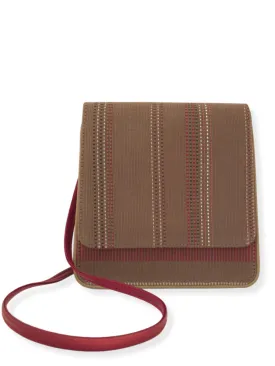 Cocktail Crossbody Tan Red 01