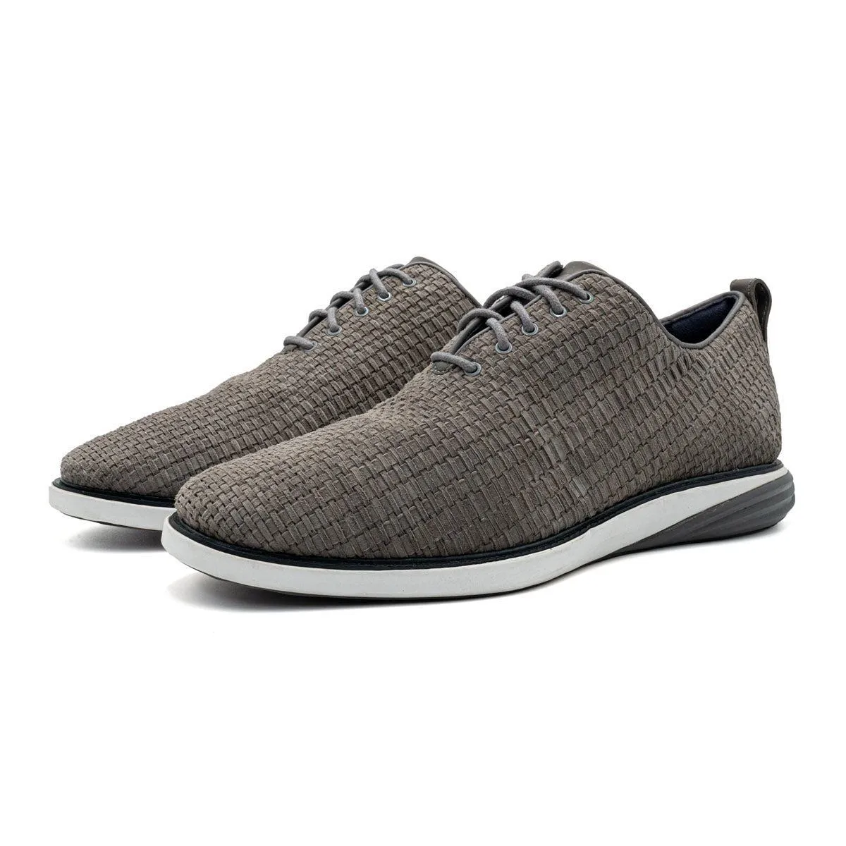 Cole Haan Grand Evolution Woven Low-Top Sneakers Leather Grey Colour For Men