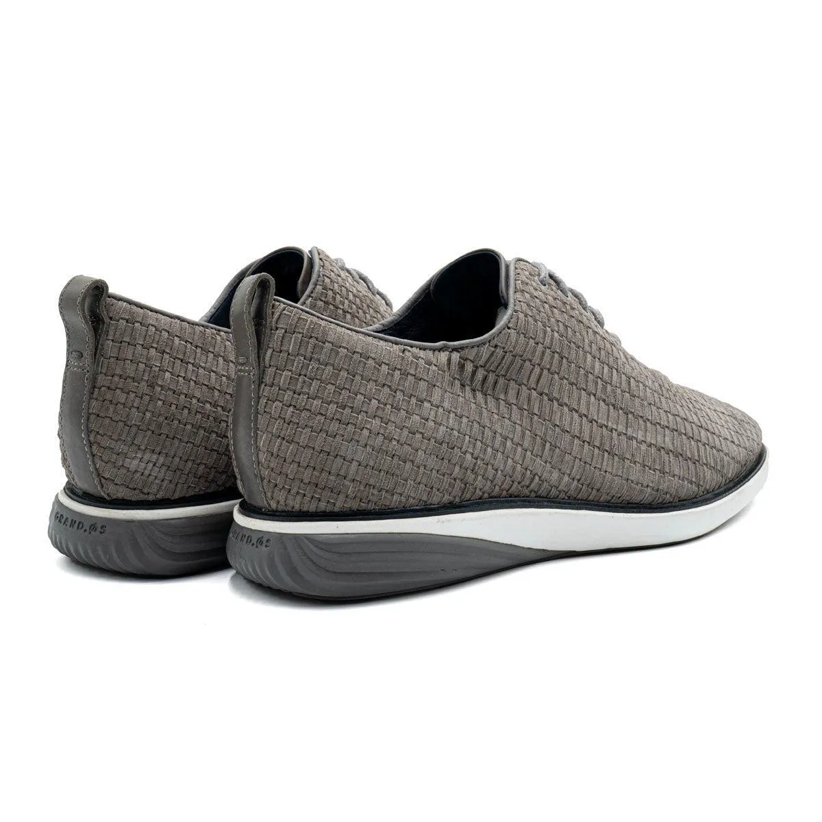 Cole Haan Grand Evolution Woven Low-Top Sneakers Leather Grey Colour For Men