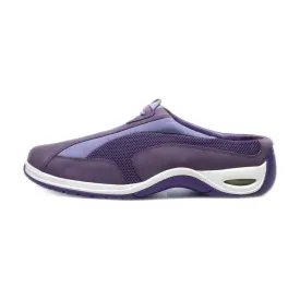 Cole Haan Slip Ons Leather Purple Colour For Women