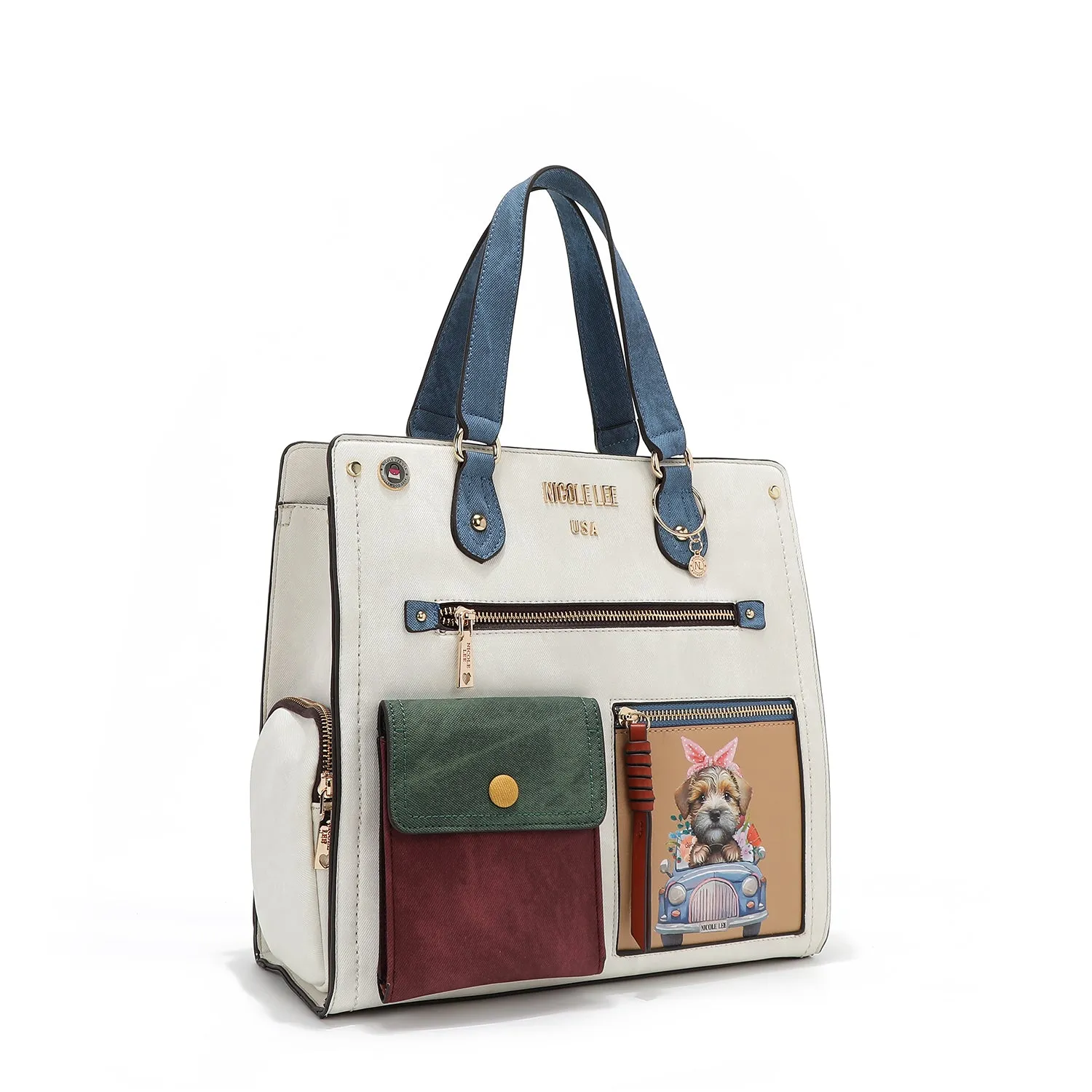 COLORBLOCK LARGE SATCHEL