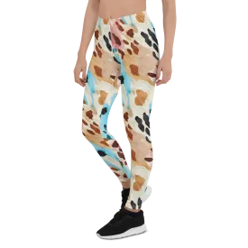 Colorful Cow Print Leggings