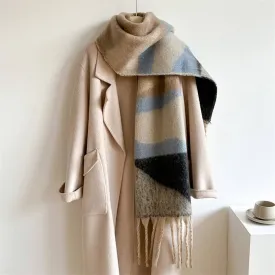 Contrast Scarf - Khaki