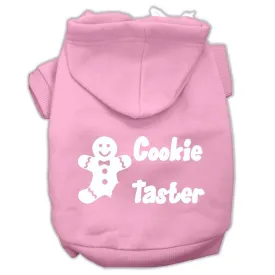 Cookie Taster Screen Print Pet Hoodies Light Pink Size Sm (10)