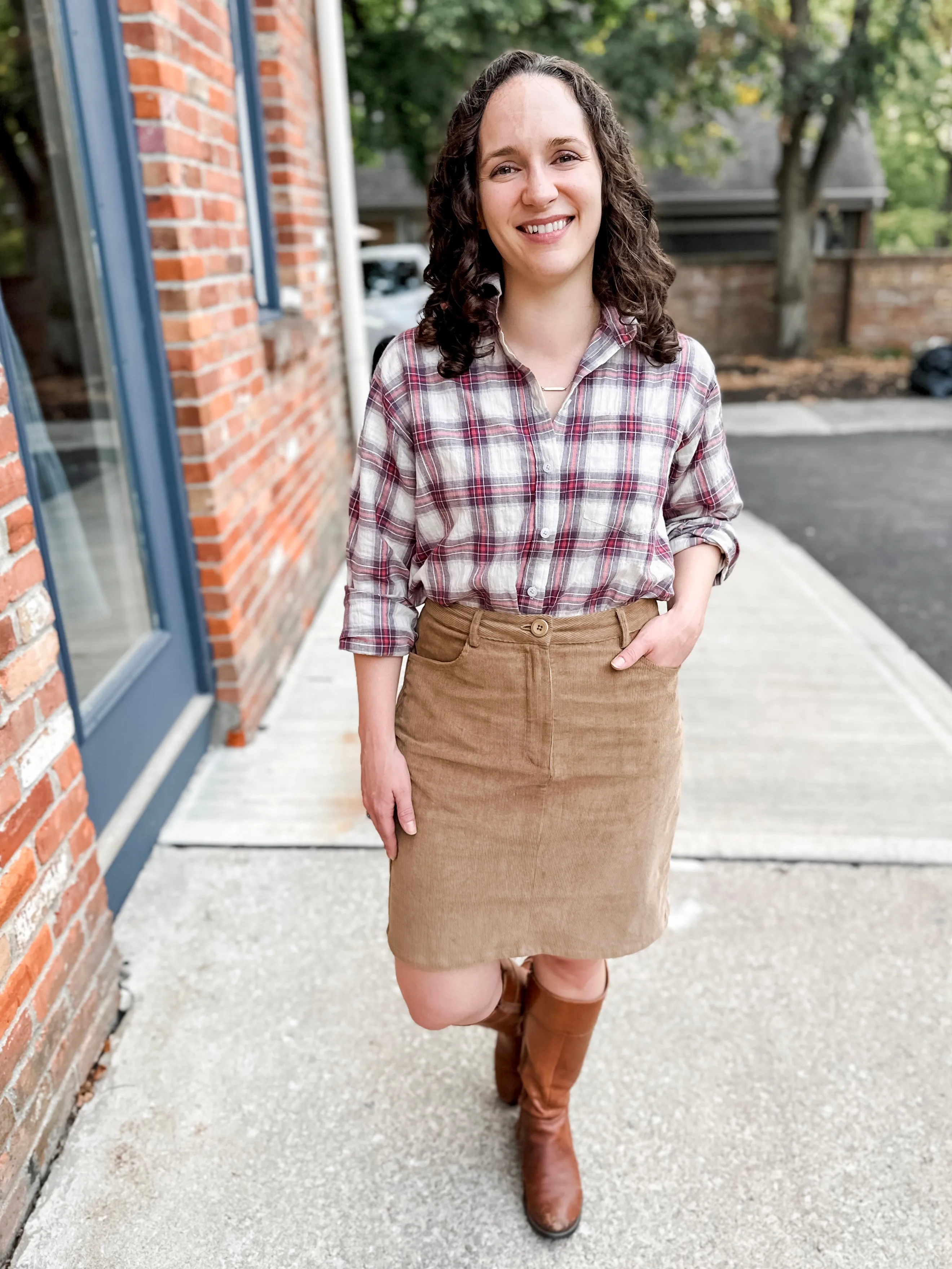 Corduroy Mini Skirt