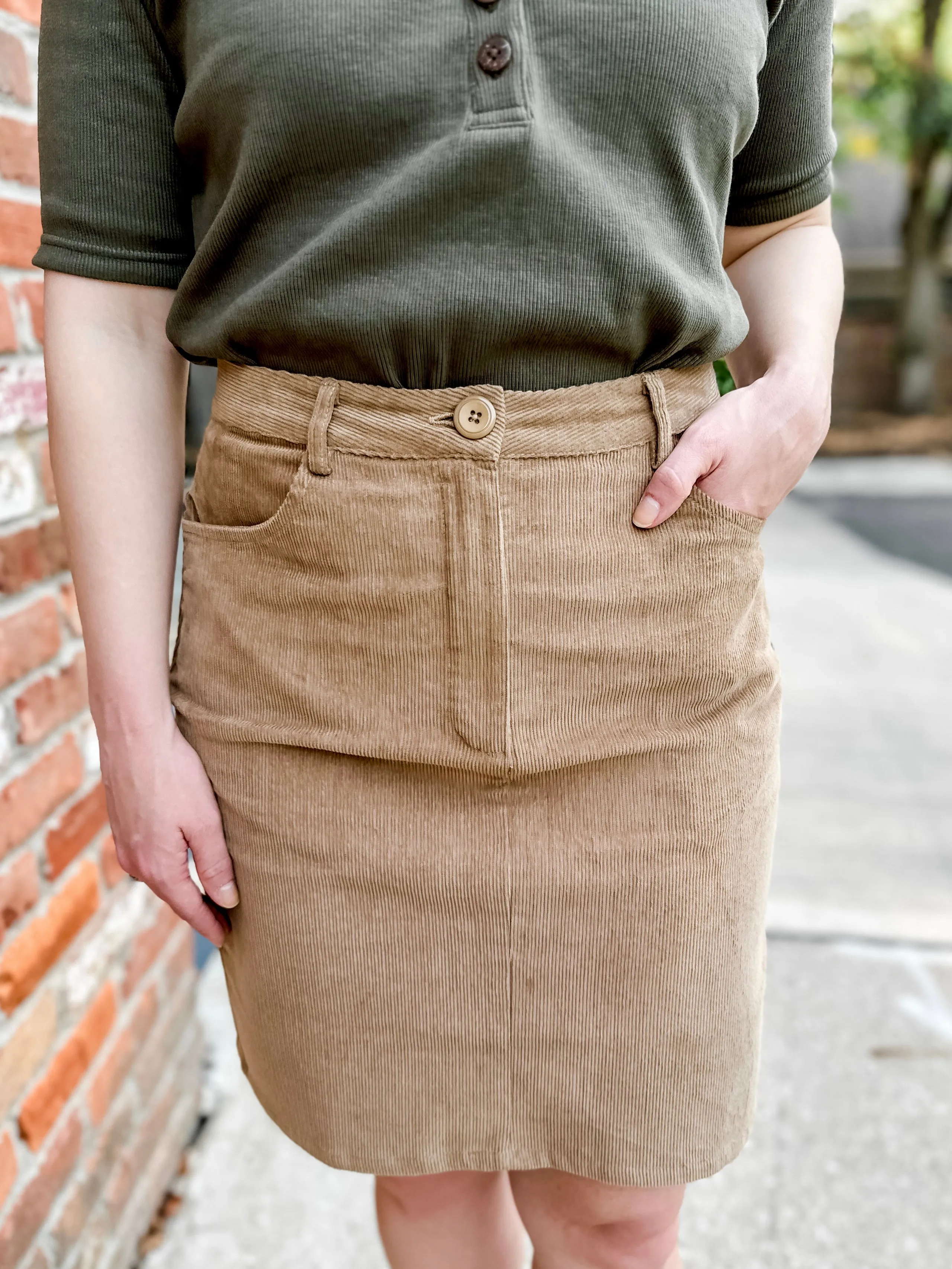 Corduroy Mini Skirt