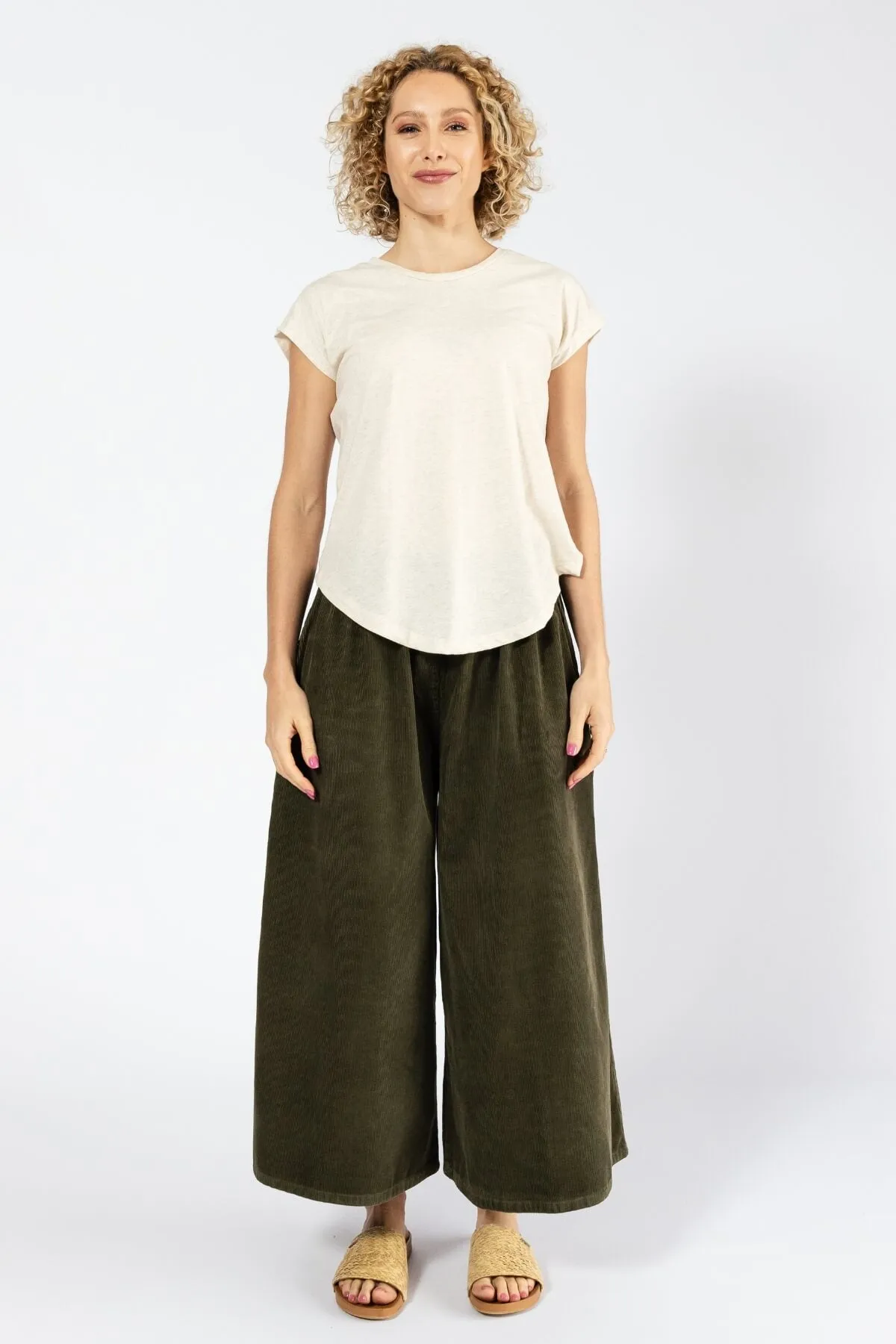 Corduroy Pants - Khaki