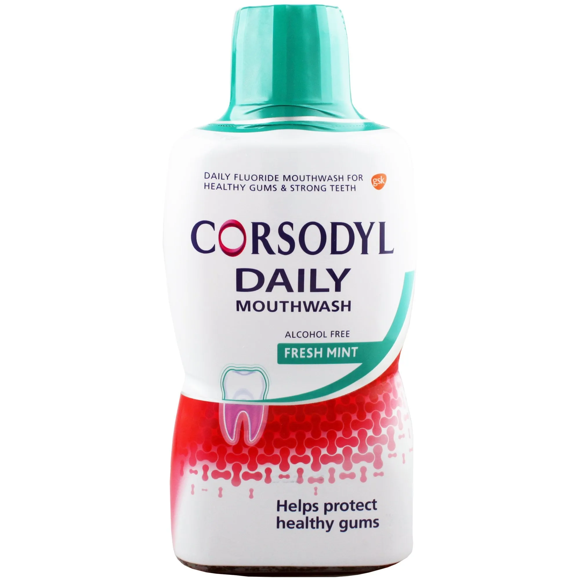 Corsodyl Daily Fresh Mint Alcohol Free Mouthwash 500ml (D)