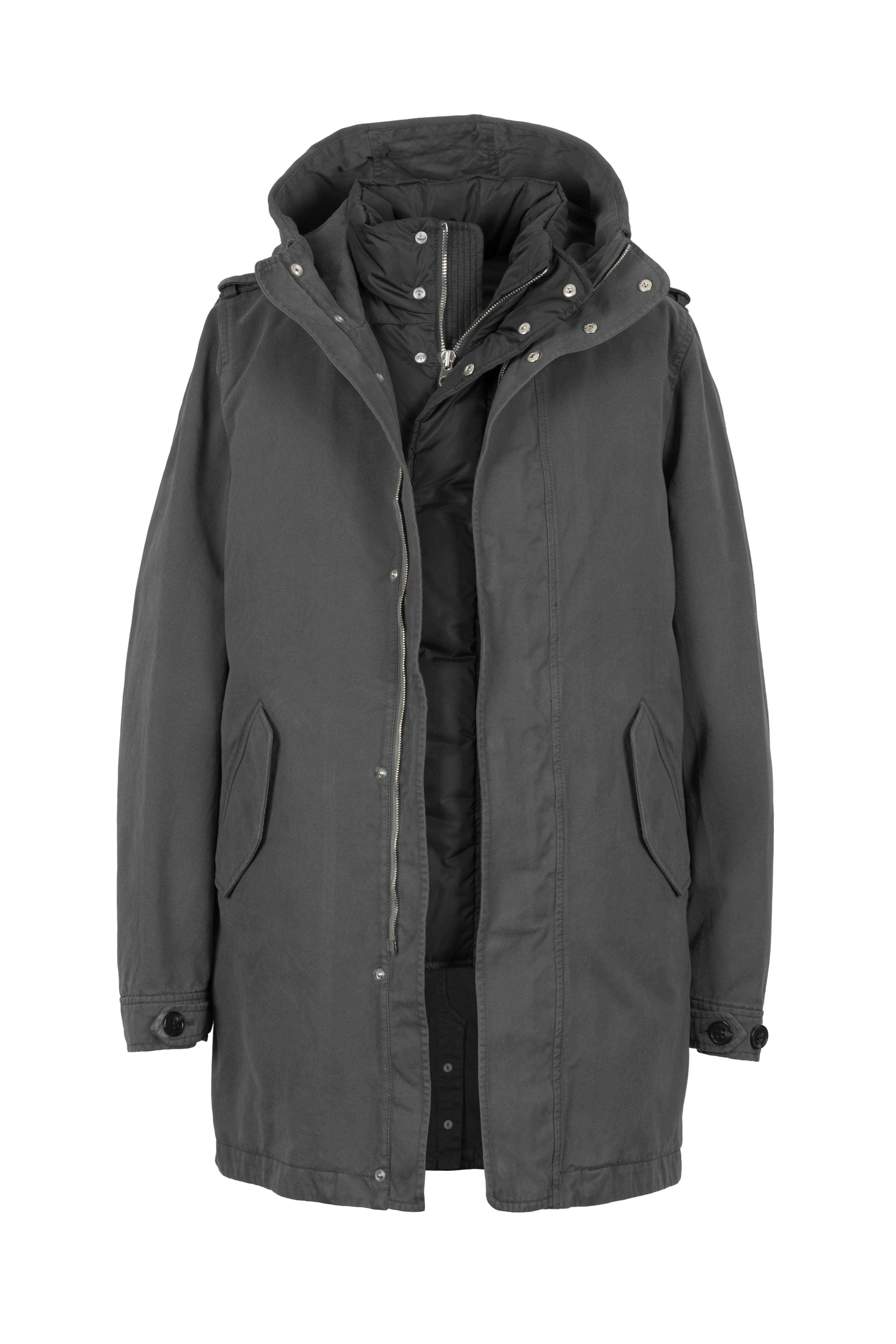 COTTON PARKA TIO WITH DOWN VEST