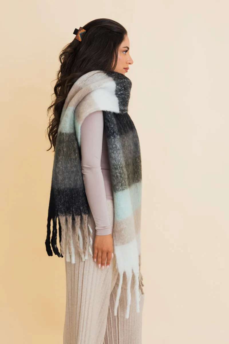 Cozy Breeze Oversized Fringe Scarf - Fall & Winter Essential