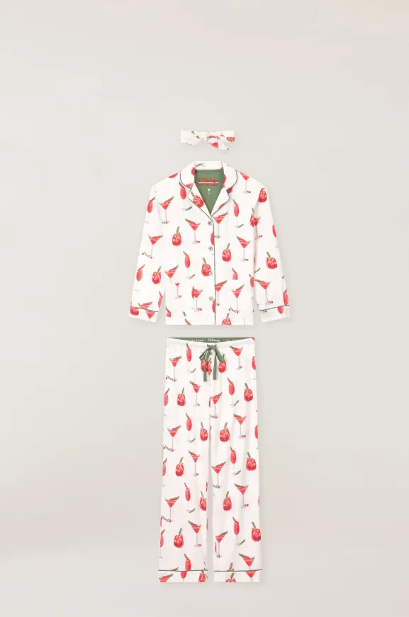 Cranberries & Cocktails Flannel PJ Set