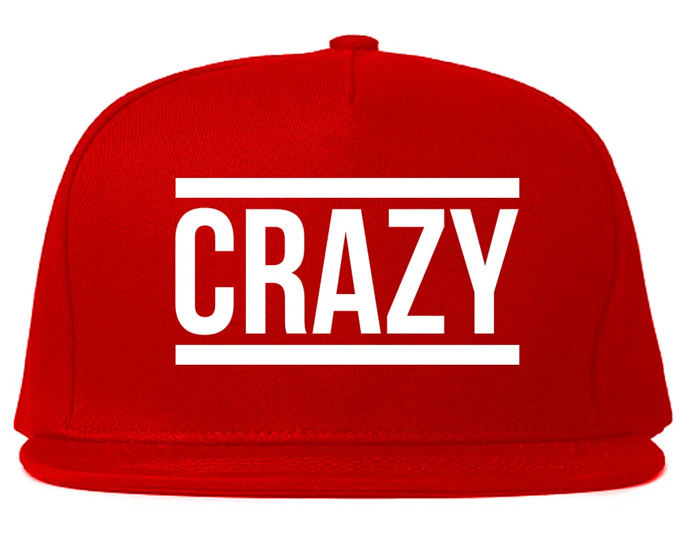 Crazy Mens Snapback Hat