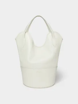 Cream small Ray bucket bag