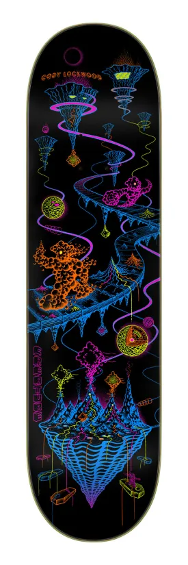 CREATURE "Lockwood Xploration VX" Blacklight Skateboard Deck (8.25")