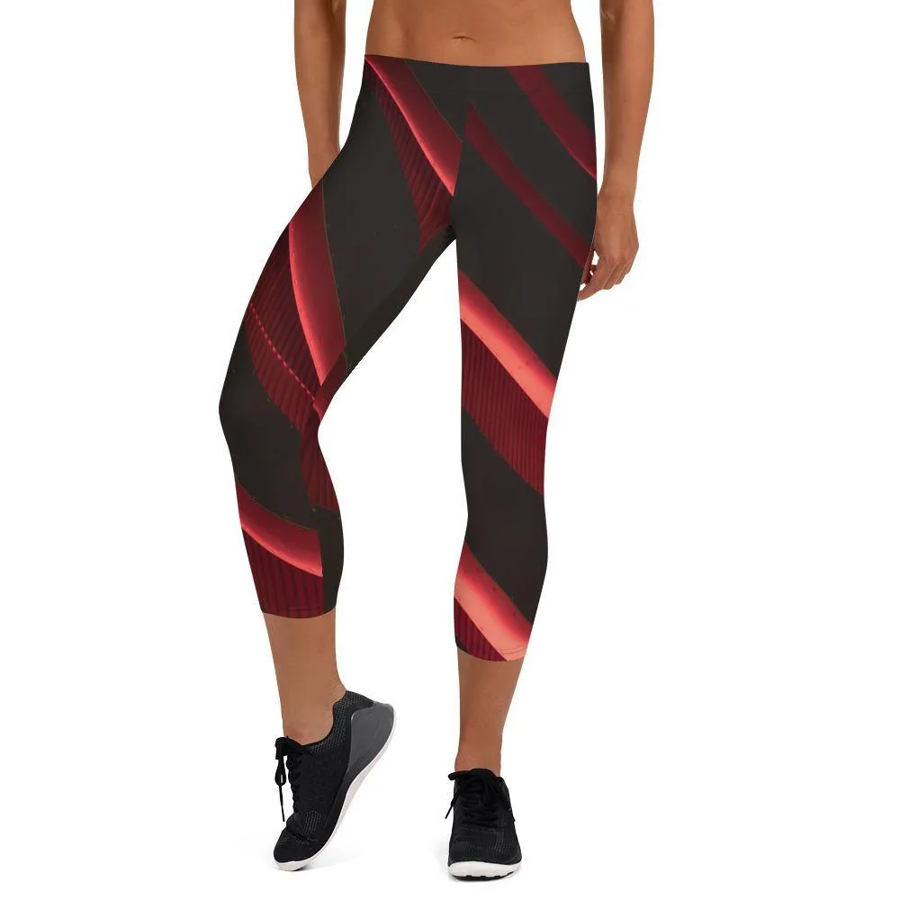 Crimson Low Waist Capri