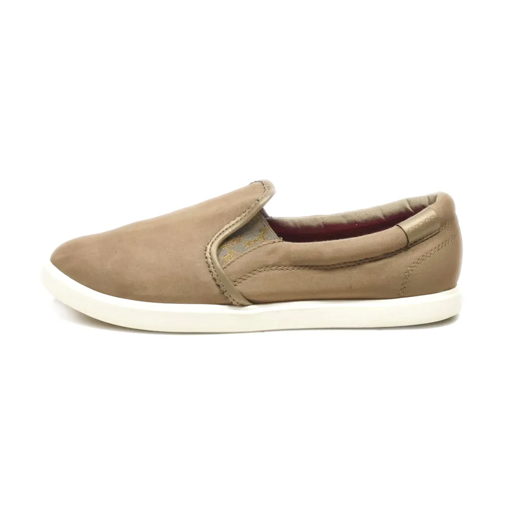 Crocs Citilane Slip-On Low-Top Sneakers Canvas Brown Colour For Women