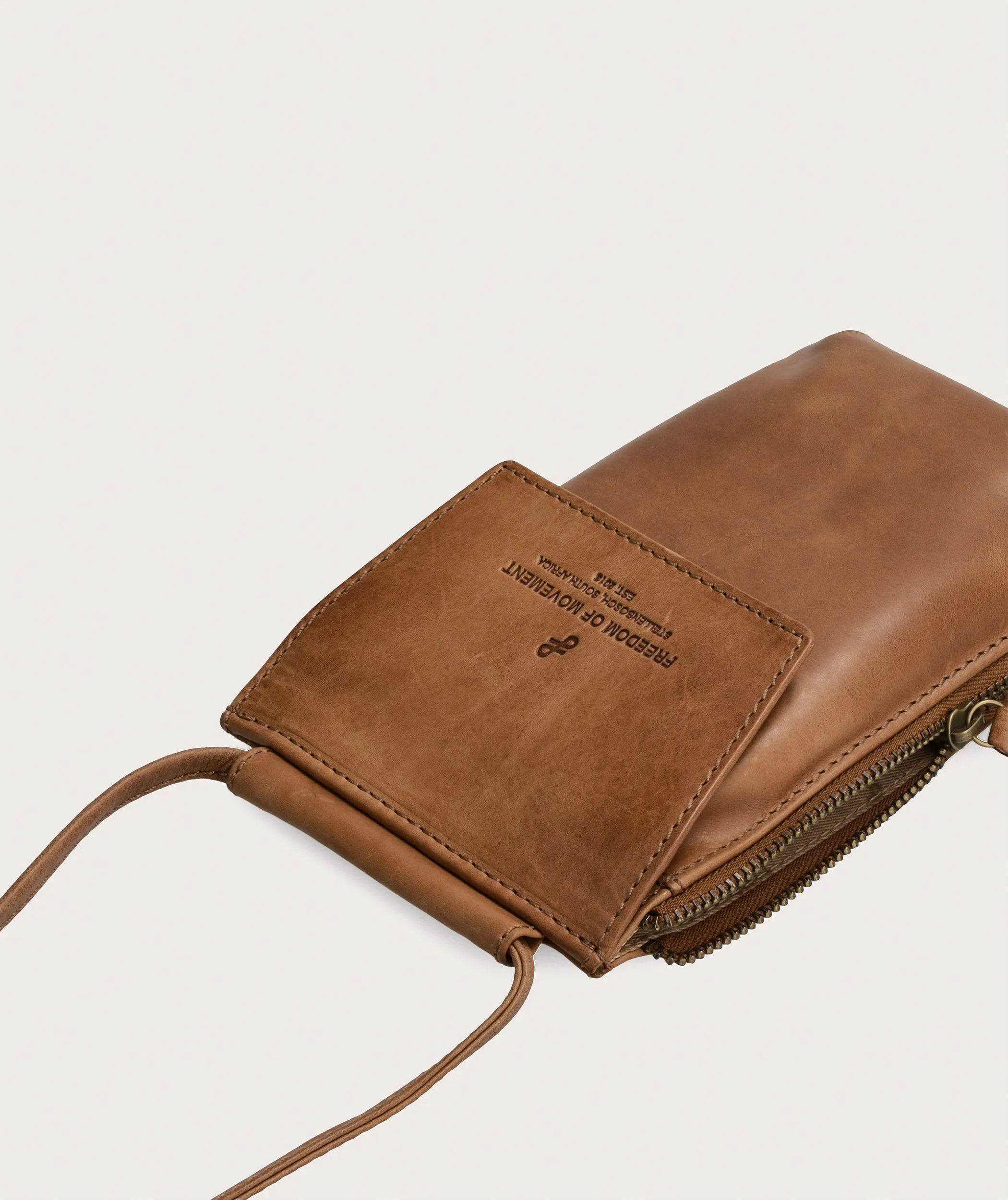 Crossbody Cellphone Pouch - Pecan