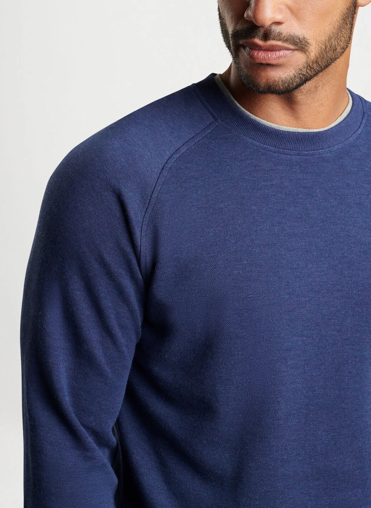 Crown Comfort Knit Crew in Navy by Peter Millar