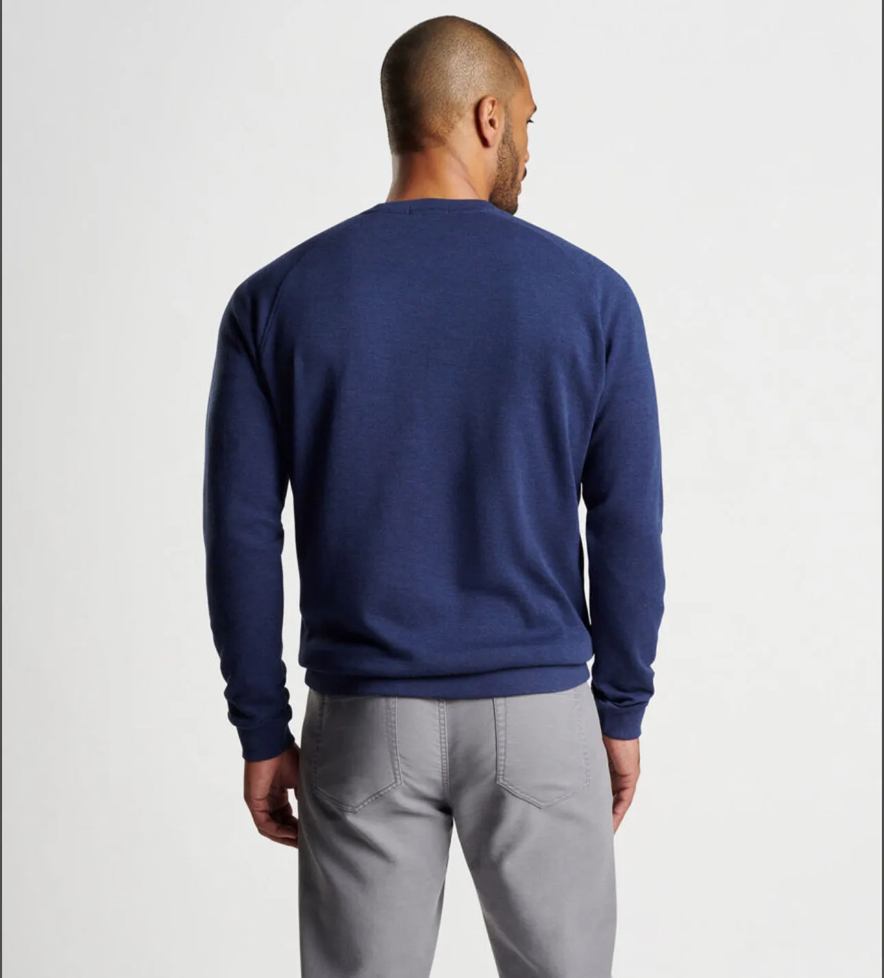 Crown Comfort Knit Crew in Navy by Peter Millar