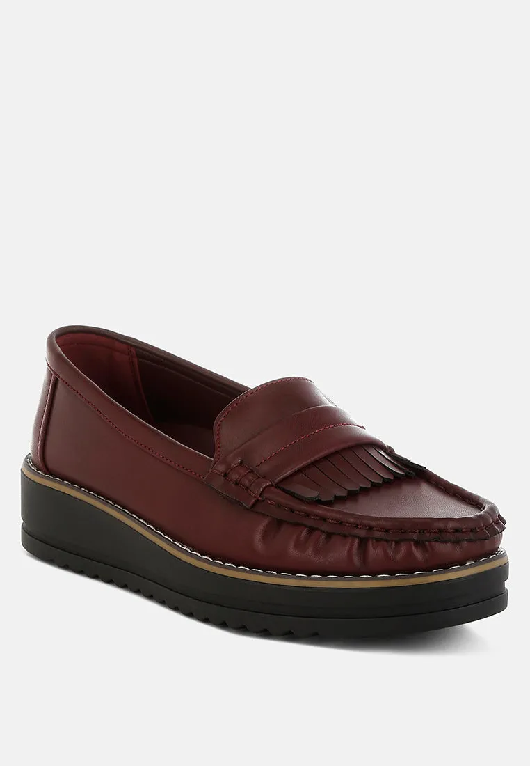 Croyda Fringed Nubuck Loafers