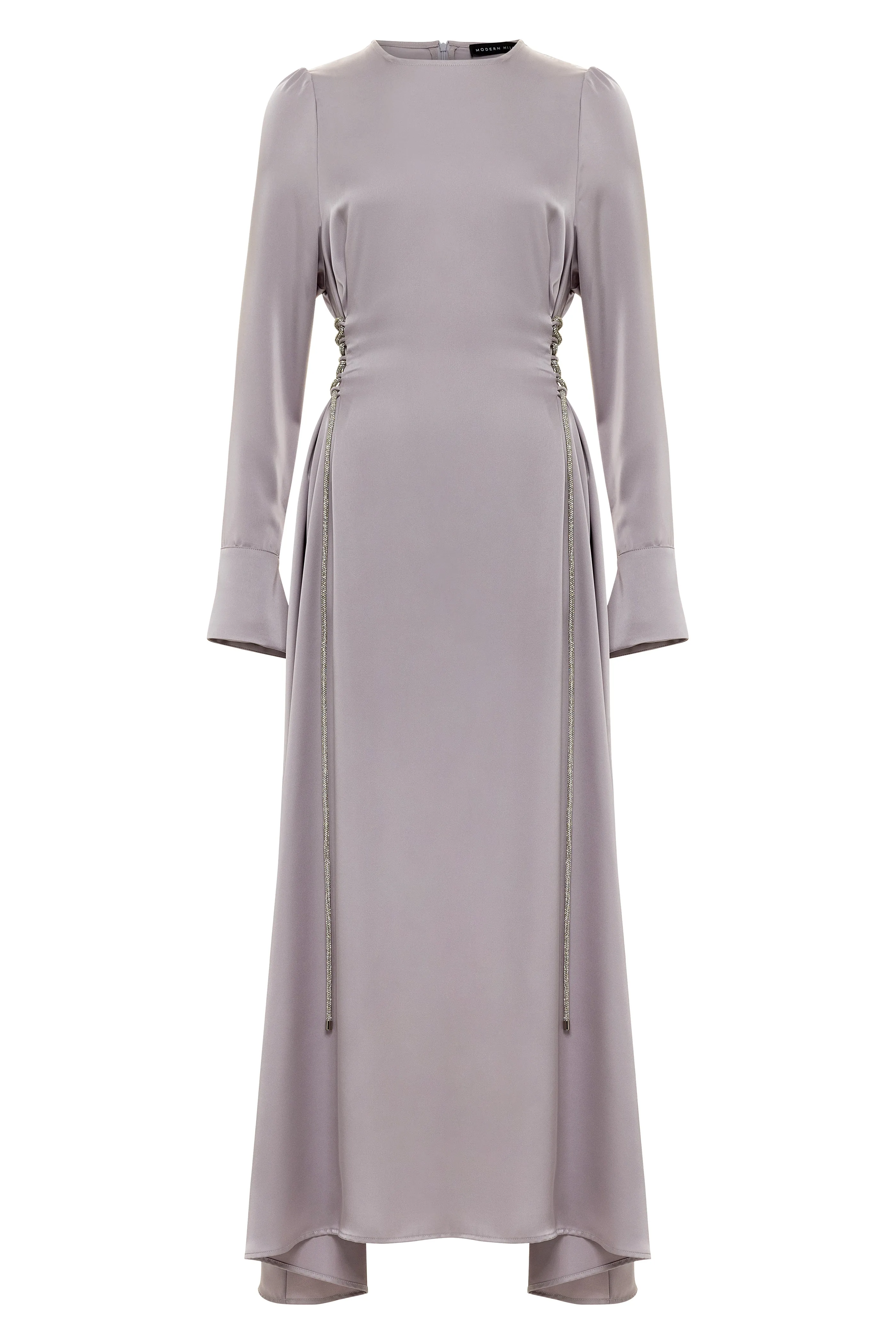 Crystal Lace-Up Maxi - Dusty Lilac