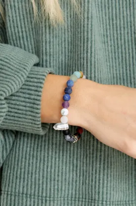 Crystal Point Chakra Bracelet