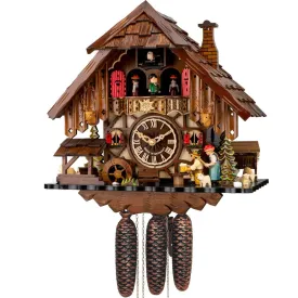 Cuckoo Clock - 8-Day Chalet with Rolling Pin Lady - Engstler