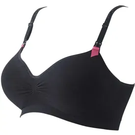 Curve Seamless Nursing Bra (Black) - M