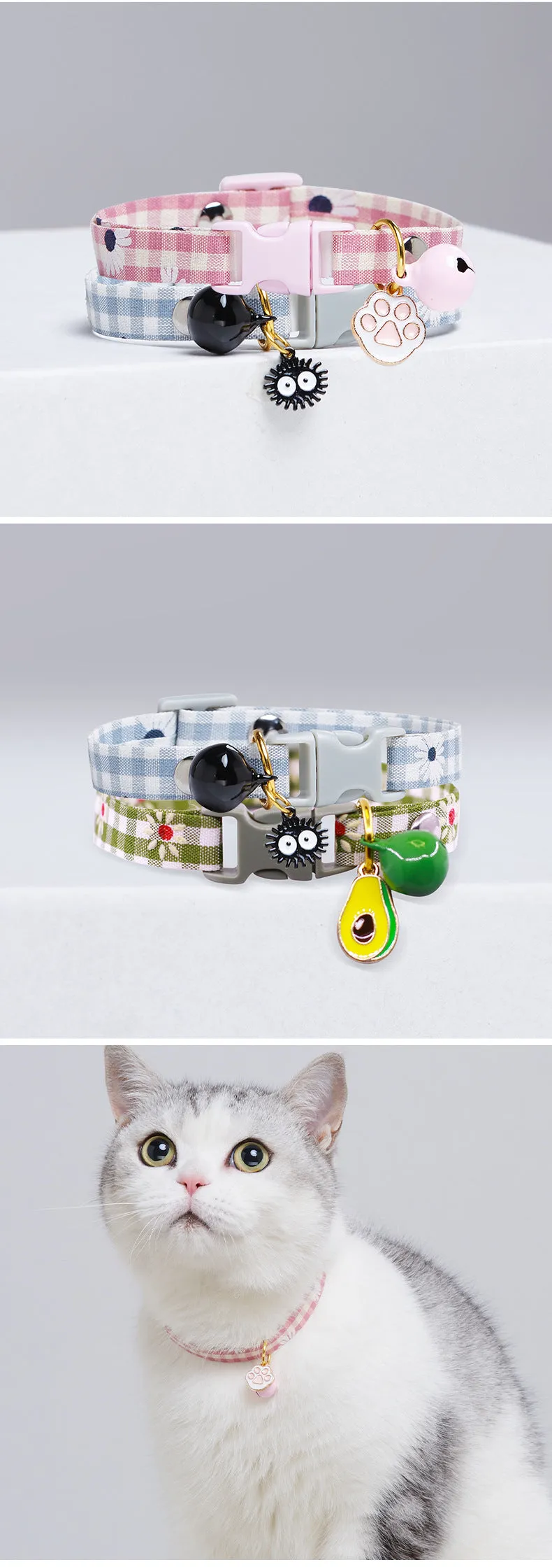 Cute cat collar with bell