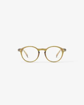 #D Reading Glasses - Golden Green