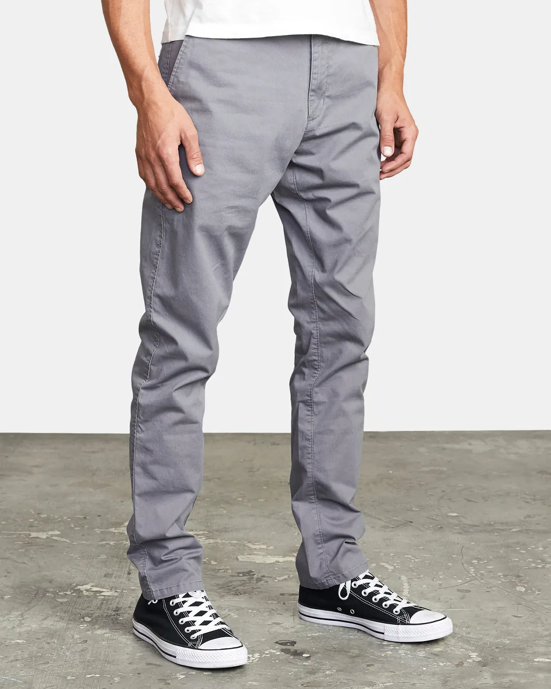 Dagger Slim Fit Chino Pants - Smoke