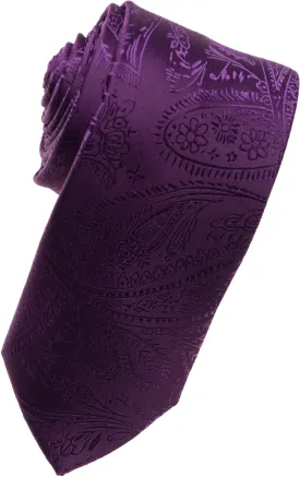 Dahlia Paisley Tone on Tone Necktie