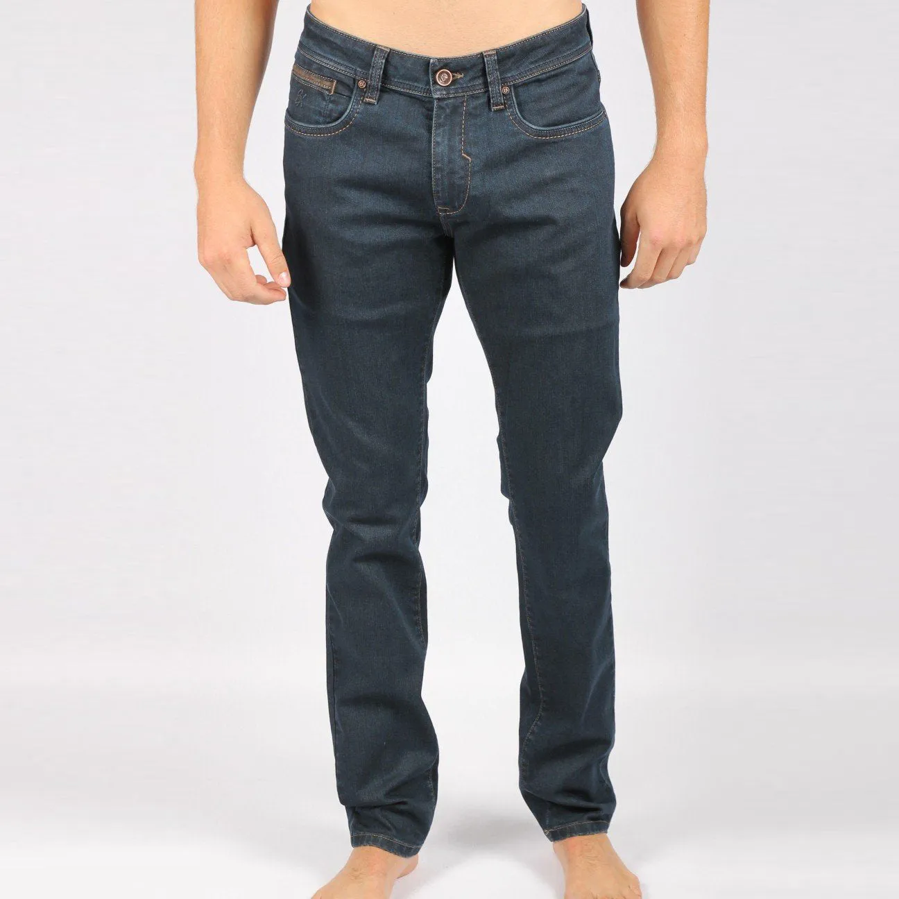 Dark Blue Slim Fit Jeans #1076-07