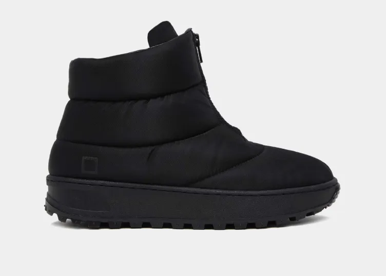 D.A.T.E Astra Black Nylon Midi Boot