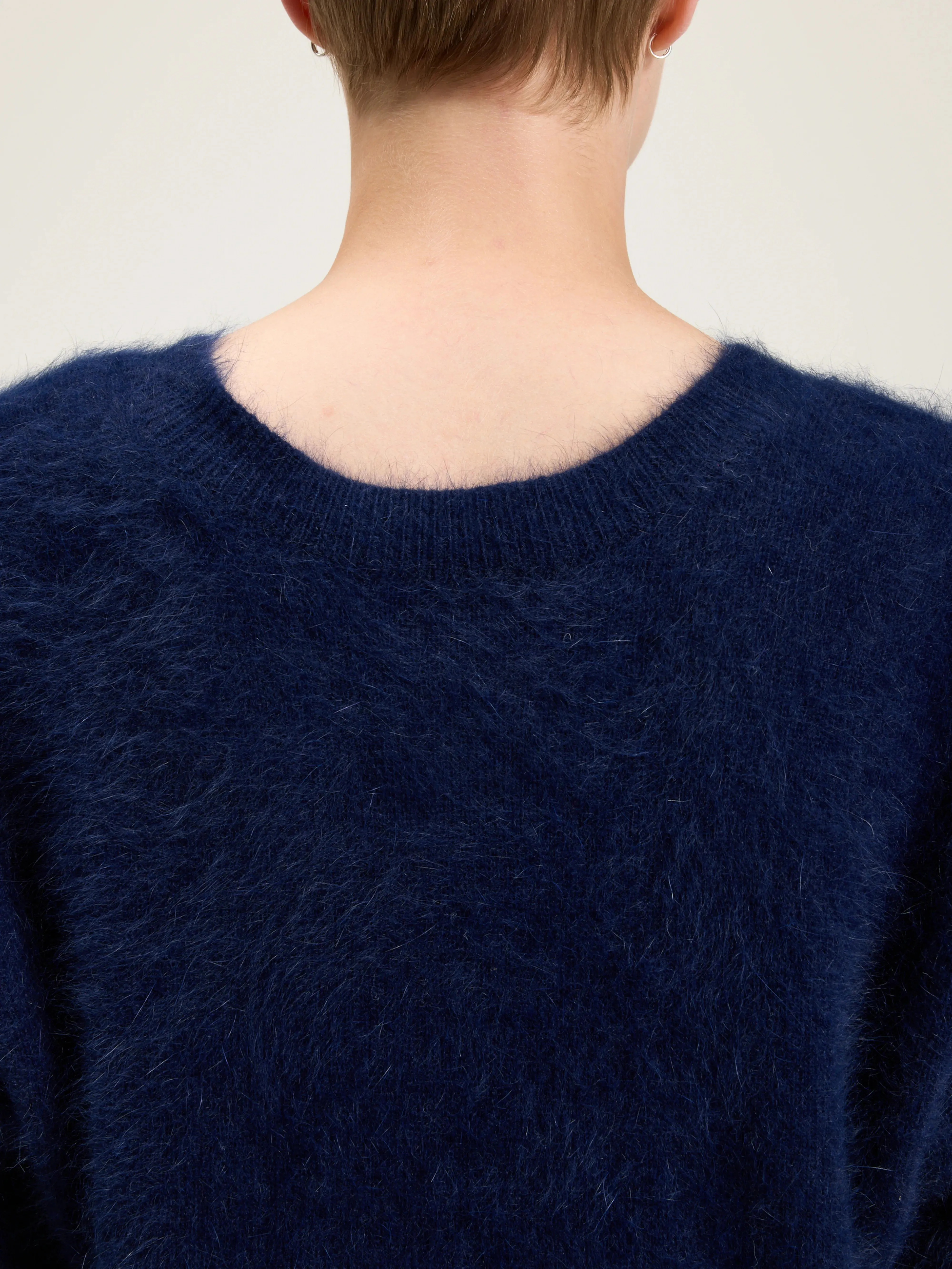 Datev angora-blend cardigan (242 / W / NAVY)