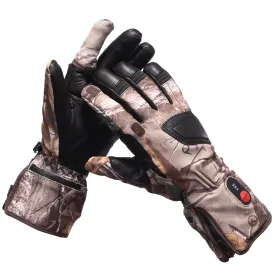 DAY WOLF Heated Camo Gloves With Removable Index Finger