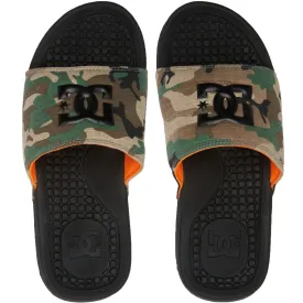 DC Shoes Mens Bolsa Leather Sliders