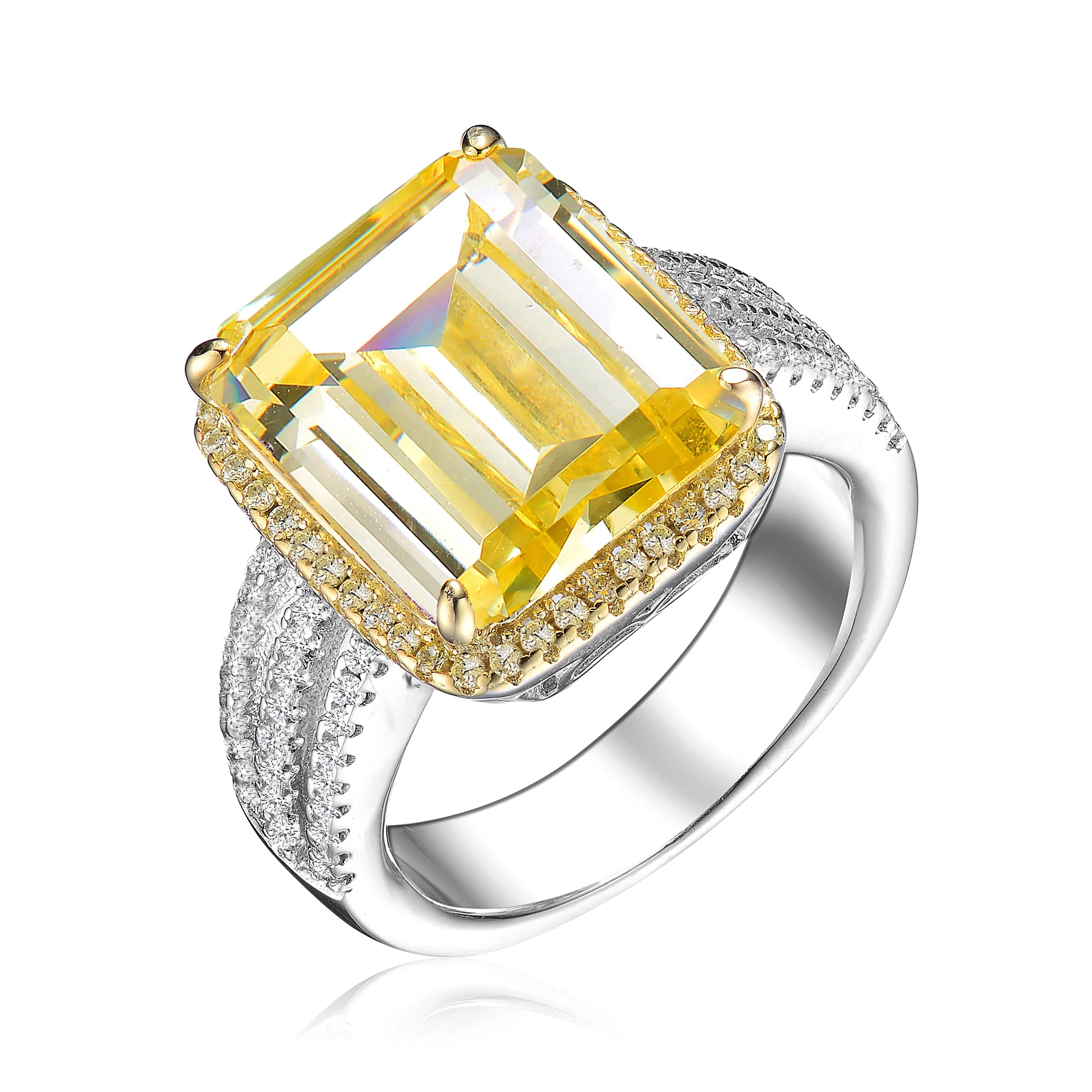 Déco Champagne Rectangular Ring