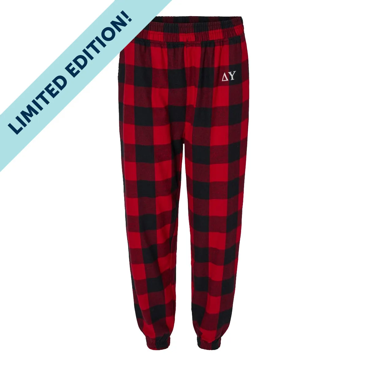 Delta Upsilon Flannel Joggers