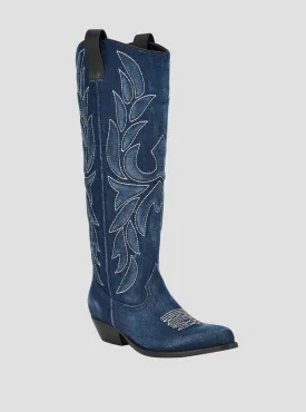 Denim Black Ginnifer Western Boots