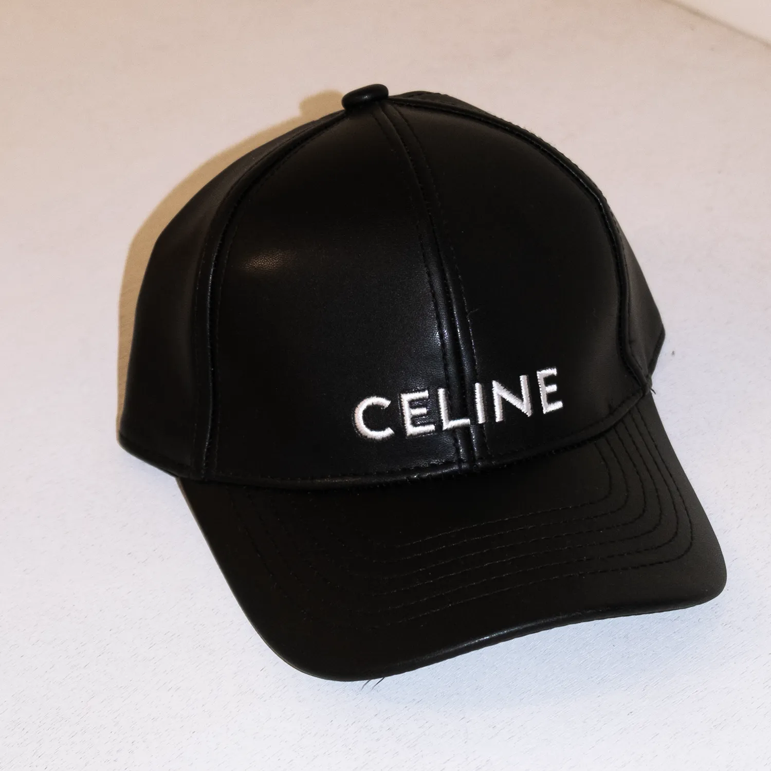 Designer inspired Faux Leather Celine Cap