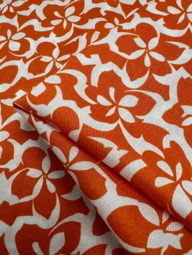 Designer Rayon - Orange Tiger - 140cm