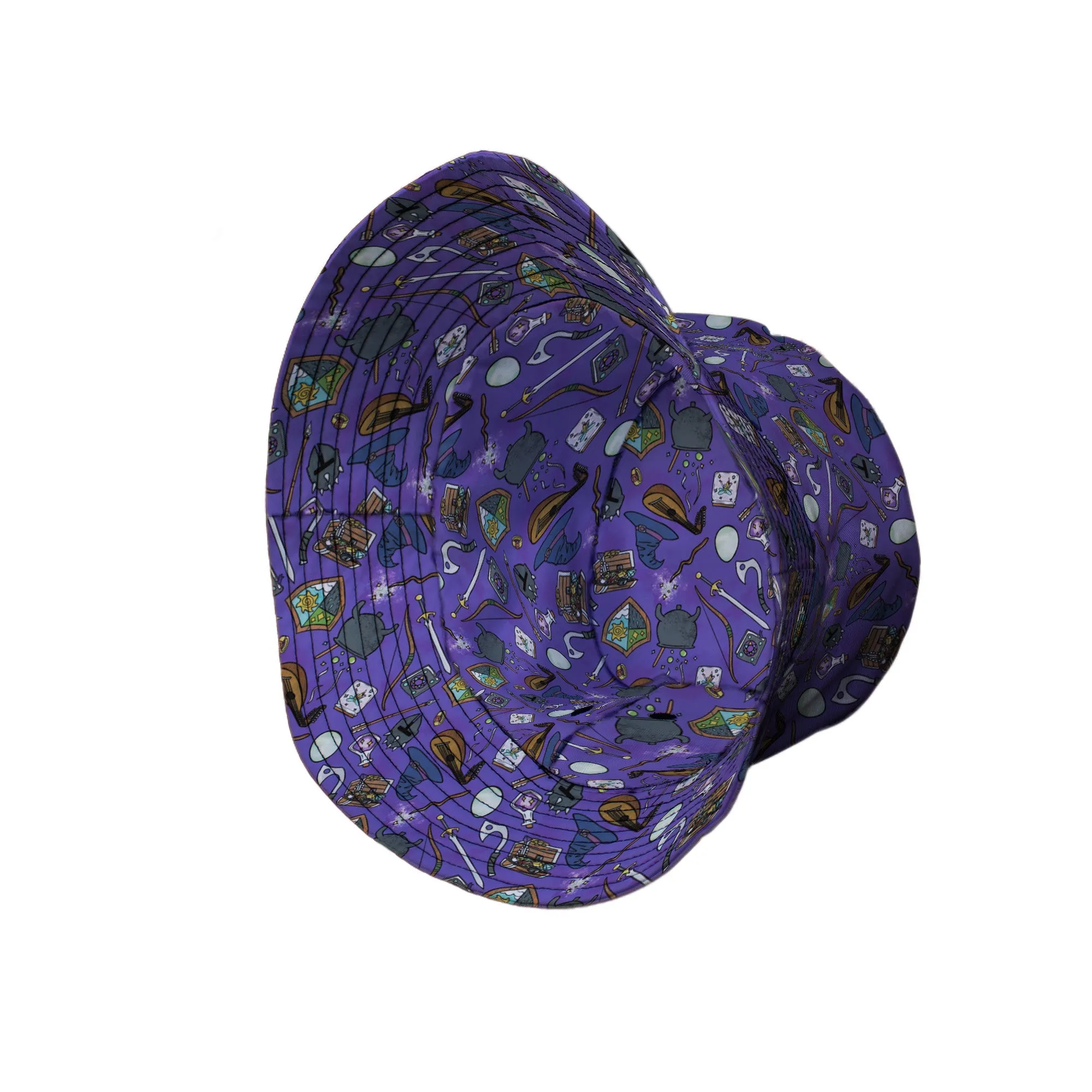 Dnd Hero Inventory Purple Bucket Hat