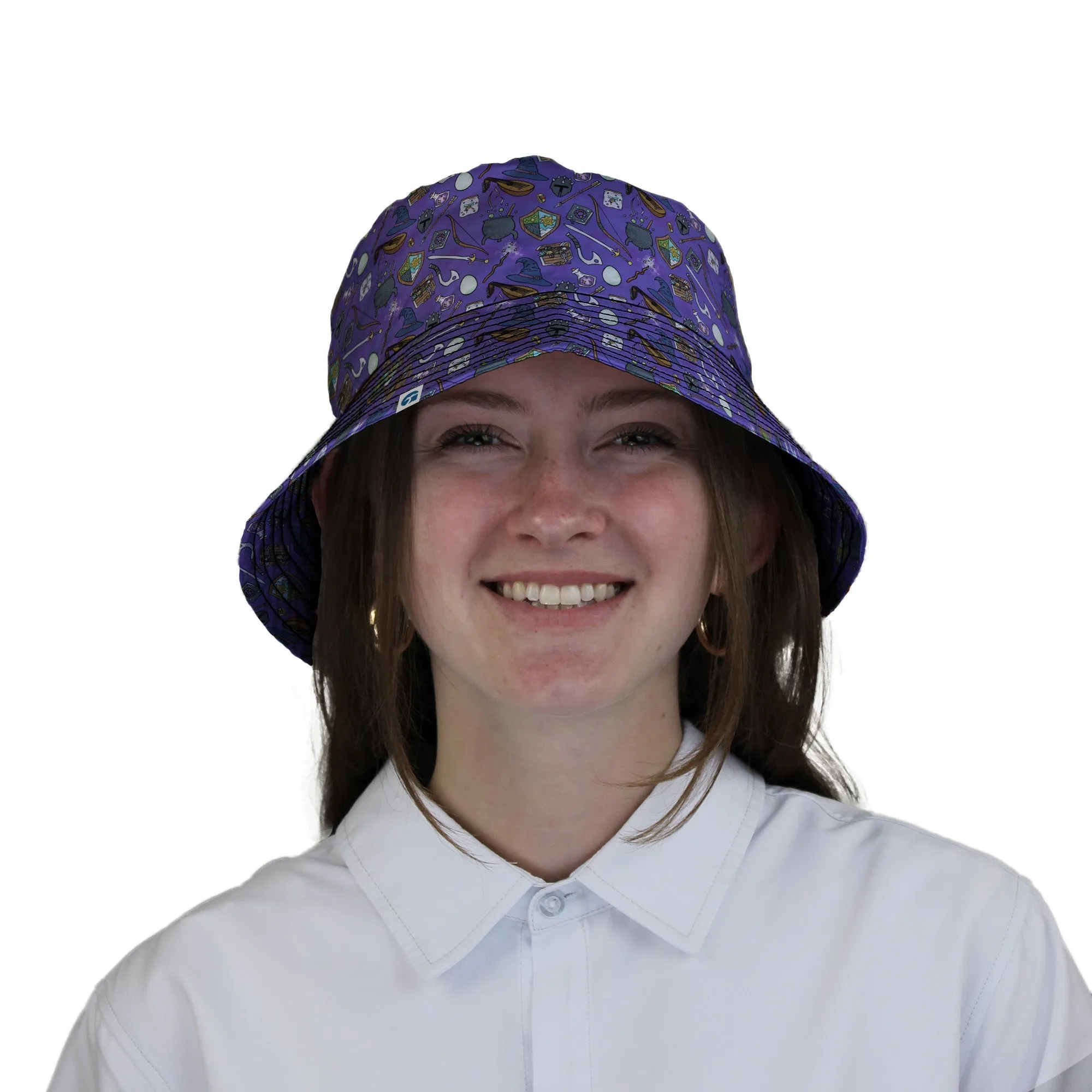 Dnd Hero Inventory Purple Bucket Hat